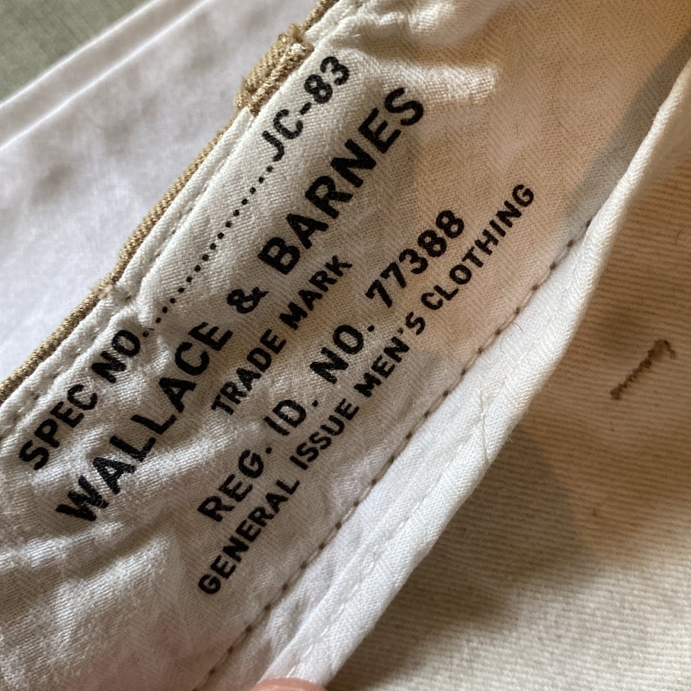 Men's Tan khaki Wallace & Barnes JCrew cotton shorts W 38 - Picture 7 of 11